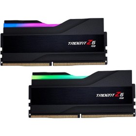 تصویر رم دسکتاپ GSKILL مدل DDR5 64G(32x2) 6 ا RAM Gskill Trident Z5 RGB 32GB 16GBx2 6400MHz CL32 DDR5 RAM Gskill Trident Z5 RGB 32GB 16GBx2 6400MHz CL32 DDR5