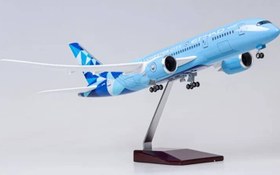 تصویر ماکت هواپیما بوئینگ 787 اتحاد منچسر سیتی | Airplane Model 1:150 Boeing 787 Etihad Manchester City 