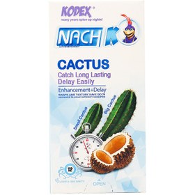 تصویر کاندوم کدکس مدل Red Cactus بسته 12 عددی Kodex Red Cactus Condoms 12PSC