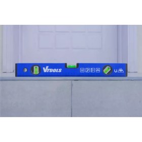 تصویر تراز ۴۰ سانتی‌ مگنتی VTools مدل VT2129 400mm Shock Resistant Aluminum Alloy Magnetic Spirit Level VT2129