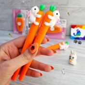 تصویر روان نویس فانتزی طرح هویج و خرگوش ۱۲ عددی 