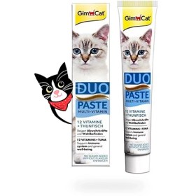 تصویر خمیر مولتی ویتامین گربه با طعم ماهی تن جیم کت – GimCat Duo Paste 