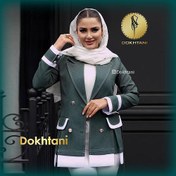 تصویر آموزش رسم الگو مانتو کتی پیلی دار 