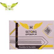 تصویر فنر صحافی فلزی رنگی سایز 14 سترگ - بسته 140 تایی - 7 رنگ 