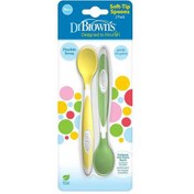 تصویر قاشق دو عددی سیلیکونی دکتر براونز Dr browns 