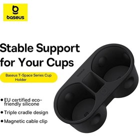 تصویر جا لیوانی خودرو بیسوس مدل T-Space Series Baseus T-Space Series Cup Holder for Tesla C20251303111-00