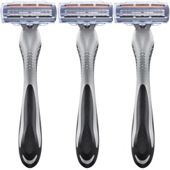 تصویر خود تراش چهار لبه بیک مدل Flex4 بسته 3 عددی Bic Flex4 Four Blades Razor Pack Of 3