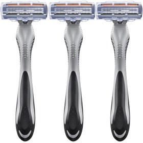 تصویر خود تراش چهار لبه بیک مدل Flex4 بسته 3 عددی Bic Flex4 Four Blades Razor Pack Of 3