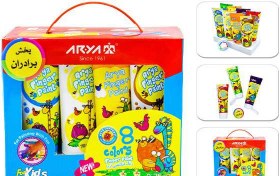 تصویر رنگ انگشتی تیوپی ۸ رنگ 