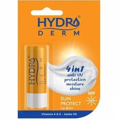 تصویر بالم محافظ لب و ضد آفتاب SPF 40 هیدرودرم مدل SUN PROTECT Hydroderm Sunscreen Lip Balm Stick SPF40 4.5g