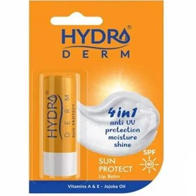 تصویر بالم محافظ لب و ضد آفتاب SPF 40 هیدرودرم مدل SUN PROTECT Hydroderm Sunscreen Lip Balm Stick SPF40 4.5g