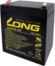 تصویر باتری سیلد اسید 5 آمپر 12 ولت LONG Battery WP5-12