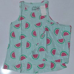 تصویر ست تاپ و شورتک زنانه نخ پنبه اچ اند ام قواره دار بنگلادشی Set Top and short H&M