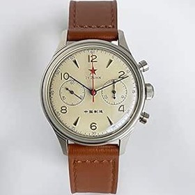 تصویر Seagull Watch مردانه کرونوگراف مدل 1963 ST1901 Movement Mechanical Watch 50m ضد آب خلبانی ساعت هوا مکانیکی Zhaozb (رنگ: سبک B، اندازه: 38mm) - ارسال 20 روز کاری Seagull Watch Men's 1963 Chronograph ST1901 Movement Mechanical Watch 50m Waterproof Pilot Watch Air Mechanical Watch Zhaozb (Color : B Style, Size : 38mm)