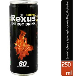 تصویر نوشابه گازدار انرژی زا با طعم اصلی اورجینال قوطی250 رکسوس 