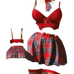 تصویر کاستوم دانش آموزی جوراب دار 