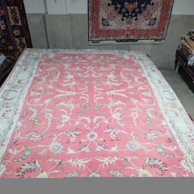 تصویر فرش دستبافت ۶ متری تبریز ۴۰ رج، گل ابریشم ا Tabriz Carpet Tabriz Carpet