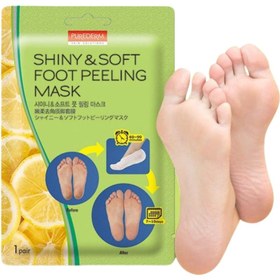تصویر ماسک لایه بردار و نرم کننده پا پیوردرم ا Purederm Shiny & Soft Foot Peeling Mask Set Purederm Shiny & Soft Foot Peeling Mask Set