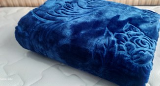 تصویر پتو 1نفره ضخیم برجسته پریما - آبی 