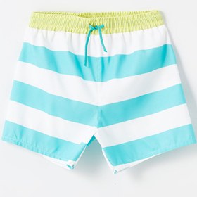 تصویر Beli Lastikli Baskılı Erkek Bebek Deniz Şortu 