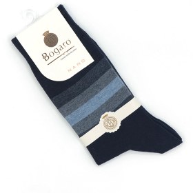 تصویر جوراب کلاسیک مردانه طرح سه رنگ بوگارو - رنگ 1 Men's classic socks with three-color Bogaro designs