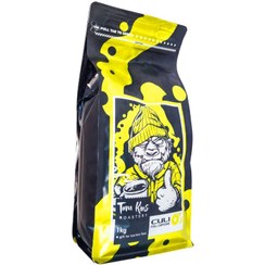 تصویر قهوه دانه تام کینز ۹۰% روبوستا کولی زرد وزن ۱ کیلوگرم 