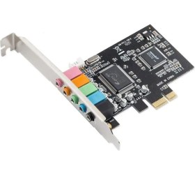 تصویر کارت صدا اینترنال 5.1 کاناله PCIe 5.1 Channel PCI Express Sound Card