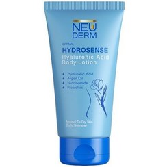 تصویر لوسیون بدن هیالورونیک اسید مناسب پوست خشک هیدروسنس نئودرم|Optimal Hydrosense Hyaluronic Acid Body Lotion 