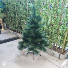تصویر درخت کریسمس سبز کاج اروپایی 120 سانتی ا Larch green Christmas tree 120 cm Larch green Christmas tree 120 cm
