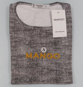 تصویر تیشرت نخی زنانه منگو طرح دار T-shirt Mango