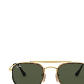 تصویر عینک آفتابی زنانه طلایی برند ray ban 8056597073165 Unisex Siyah Güneş Gözlüğü The Marshal Iı Rb 3648-m Col 001 52-23