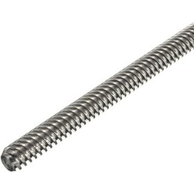 تصویر پیچ لید اسکرو T8 گام 8 میلیمتر با طول 50 سانتیمتر T8 Lead Screw diameter 8mm pitch 8mm Length 50cm