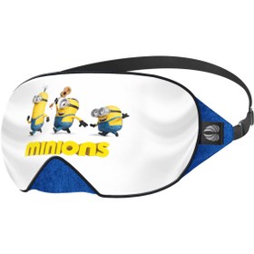 تصویر چشم بند بچگانه کاوا ماسک مدل مینیون‌ها کد1 Kava Mask Minions1 Kids Eye Mask
