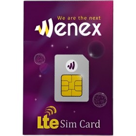 تصویر سیم کارت اینترنت TD-LTE وینکس همراه با بسته 55 گیگ شش ماهه 