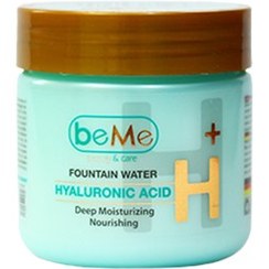 تصویر کرم آبرسان عمیق بی می مدل هیالورونیک اسید حجم 227 میلی لیتر hand and face moisturizing cream hyaluronic acid BeMe