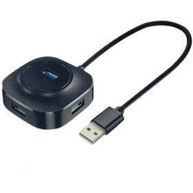 تصویر هاب یو اس بی چهار پورت کوتتسی Coteetci USB3.0*1 USB2.0*3 HUB 83007 