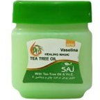 تصویر وازلین روغن درخت چای سبز 60میل ساج Saj Tea Tree Oil Vaselina Green 60ml