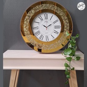 تصویر ساعت دیواری چوبی آینه ای پینار ترکیب هنر و ظرافت در خانه شما Pinar Mirror Wooden Wall Clock Combine Art and Elegance in Your Home