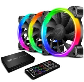 تصویر فن کیس کوگار مدل Vortex RGB HPB 120 بسته ۳ عددی 