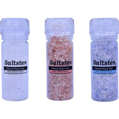 تصویر پک سه عددی - نمک آبی ، دلنمک ونمک صورتی 150 گرمی mixsalt&pinksalt&withesalt-150gr