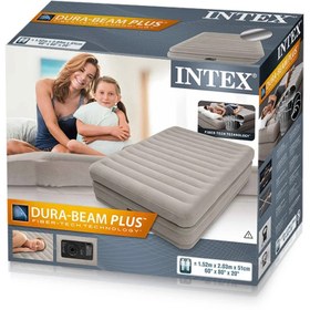 تصویر تخت بادی یک نفره کامفورت دو قلو intex 64444