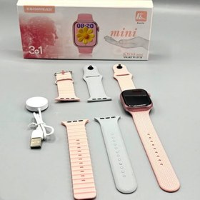 تصویر ساعت هوشمند صورتی دخترانه مینی keqewer kw 38 mm Keqewer 38 mm pink watch