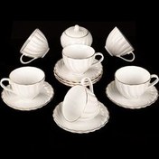 تصویر سرویس چای خوری لمون مدل کارمن ۱۴ پارچه 