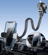 تصویر APPS2Car نگهدارنده تلفن خودرو نگهدارنده موبایل برای دریچه هوای خودرو داشبورد هولدر تلفن پایه نگهدارنده موبایل AC Vent پایه دریچه جهانی برای آیفون سامسونگ و غیره 