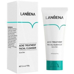 تصویر فوم شستشوی صورت ضد جوش برند لانبنا Lanbena Acne Treatment Facial Cleanser