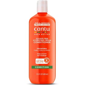 تصویر نرم کننده موی فر کنتو حاوی شی باتر فری سولفات Cantu Sulfate-Free HYDRATING CREAM CONDITIONER