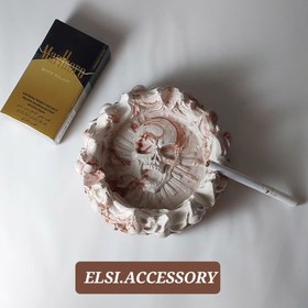 تصویر دکوری سنگی زیرسیگاری اسکلت بزرگ - تکی elsiaccessory