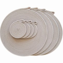 تصویر زیربشقابی و زیرلیوانی مدل B33 مجموعه 8 عددی 