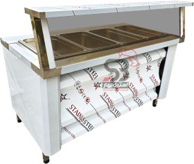 تصویر کانتر گرم 4 لگن 