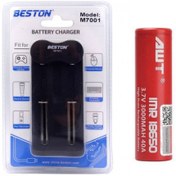 تصویر شارژر باتری لیتیوم یون بستون مدل M7001 به همراه باتری قابل شارژ 